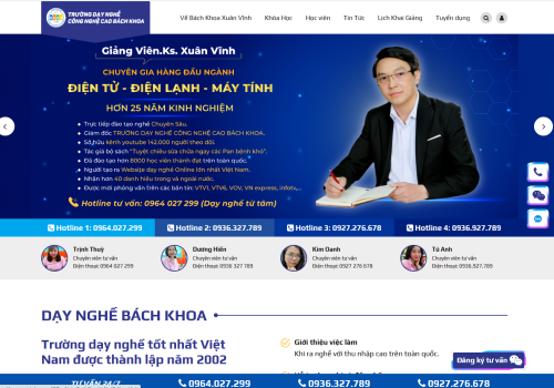 iHappy bàn giao website mới cho TRƯỜNG DẠY NGHỀ CÔNG NGHỆ CAO BÁCH KHOA
