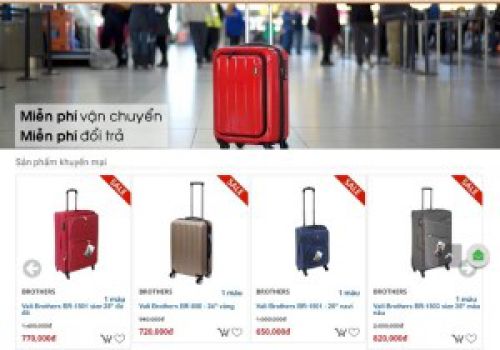 Chuỗi cửa hàng du lịch Hành lý đẹp