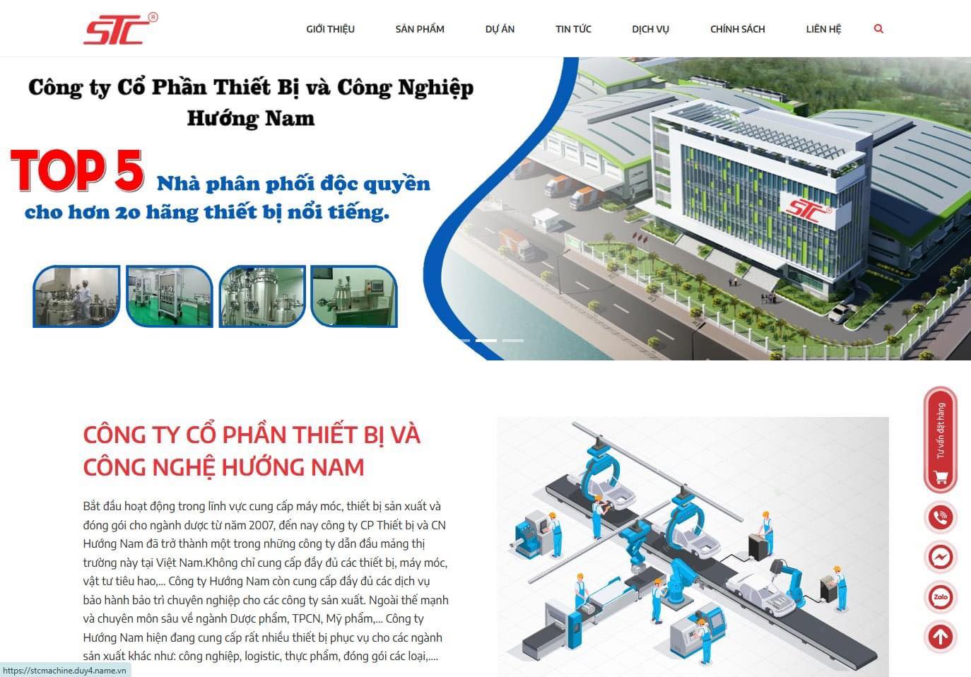 Dự án Công Ty STC