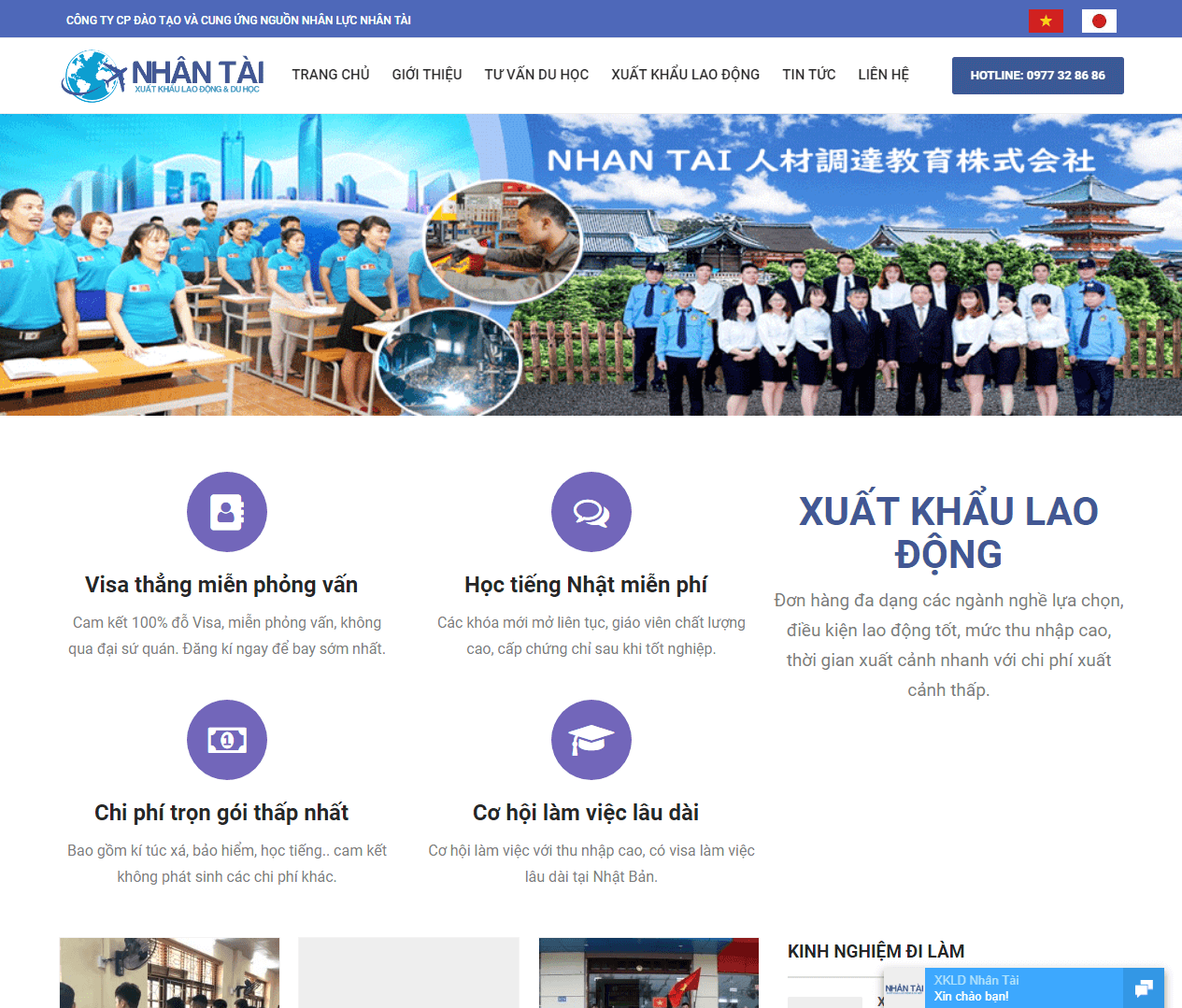 Xuất khẩu lao động Nhân Tài