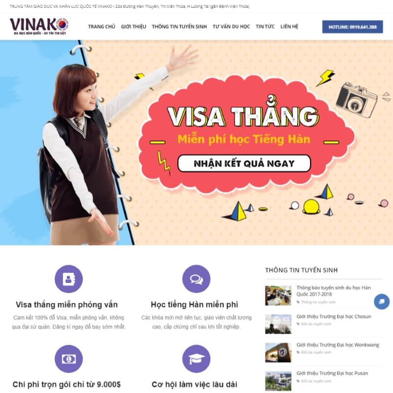 Thiết kế website giáo dục