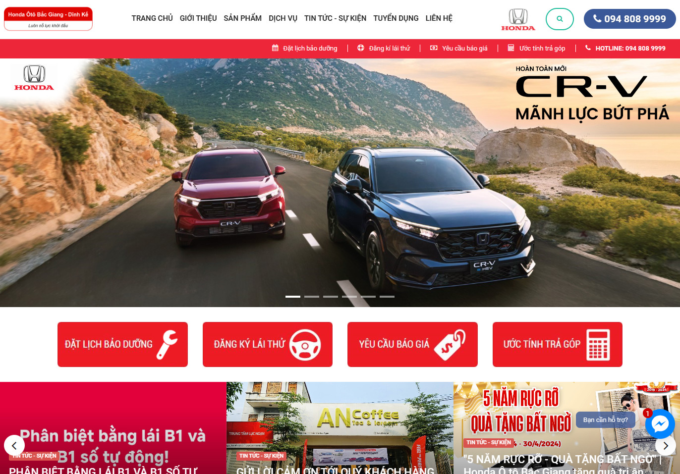 Honda Ôtô Bắc Giang